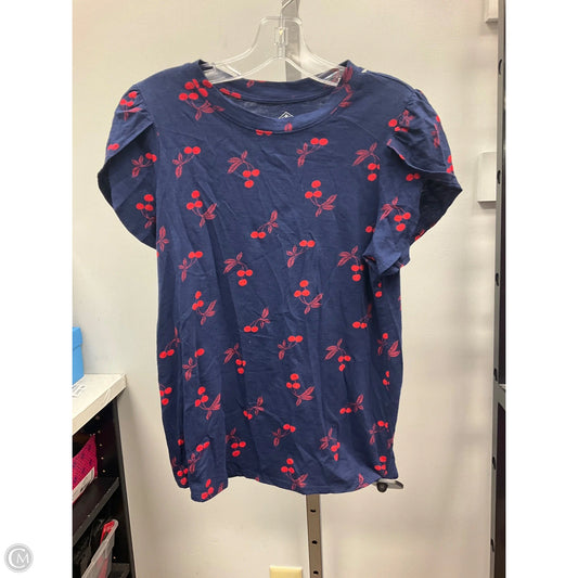 Top Short Sleeve By St Johns Bay In Navy, Size: M