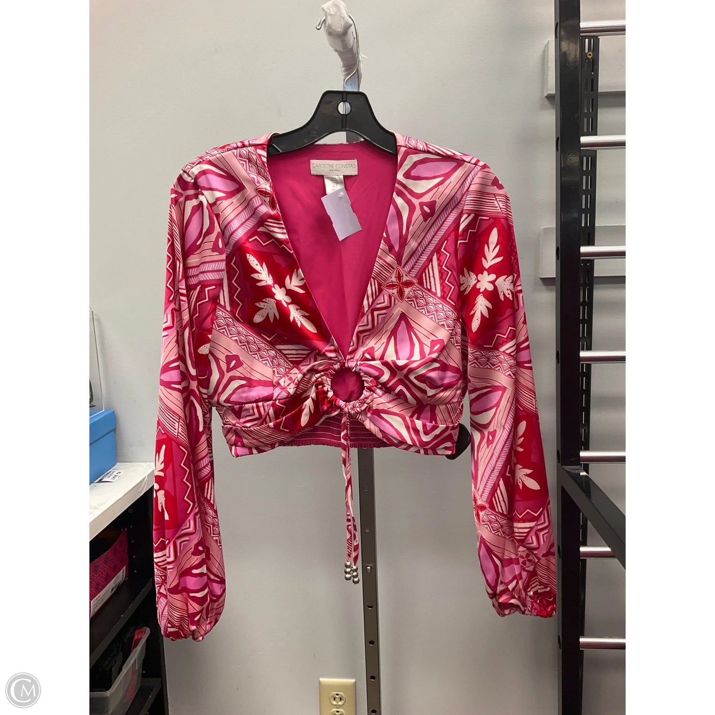 Top Long Sleeve By Clothes Mentor In Red, Size: S