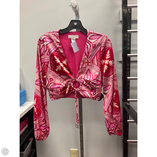 Top Long Sleeve By Clothes Mentor In Red, Size: S