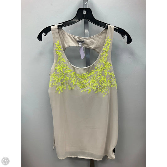 Top Sleeveless By Express In Tan, Size: S