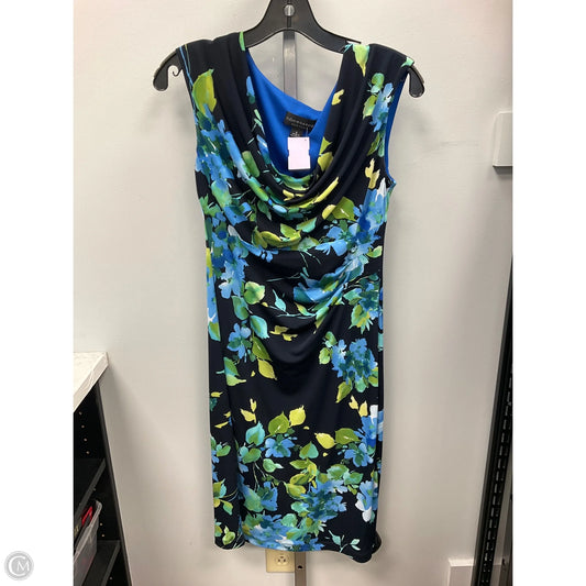 Dress Casual Midi By Connected Apparel In Blue & White, Size: 6