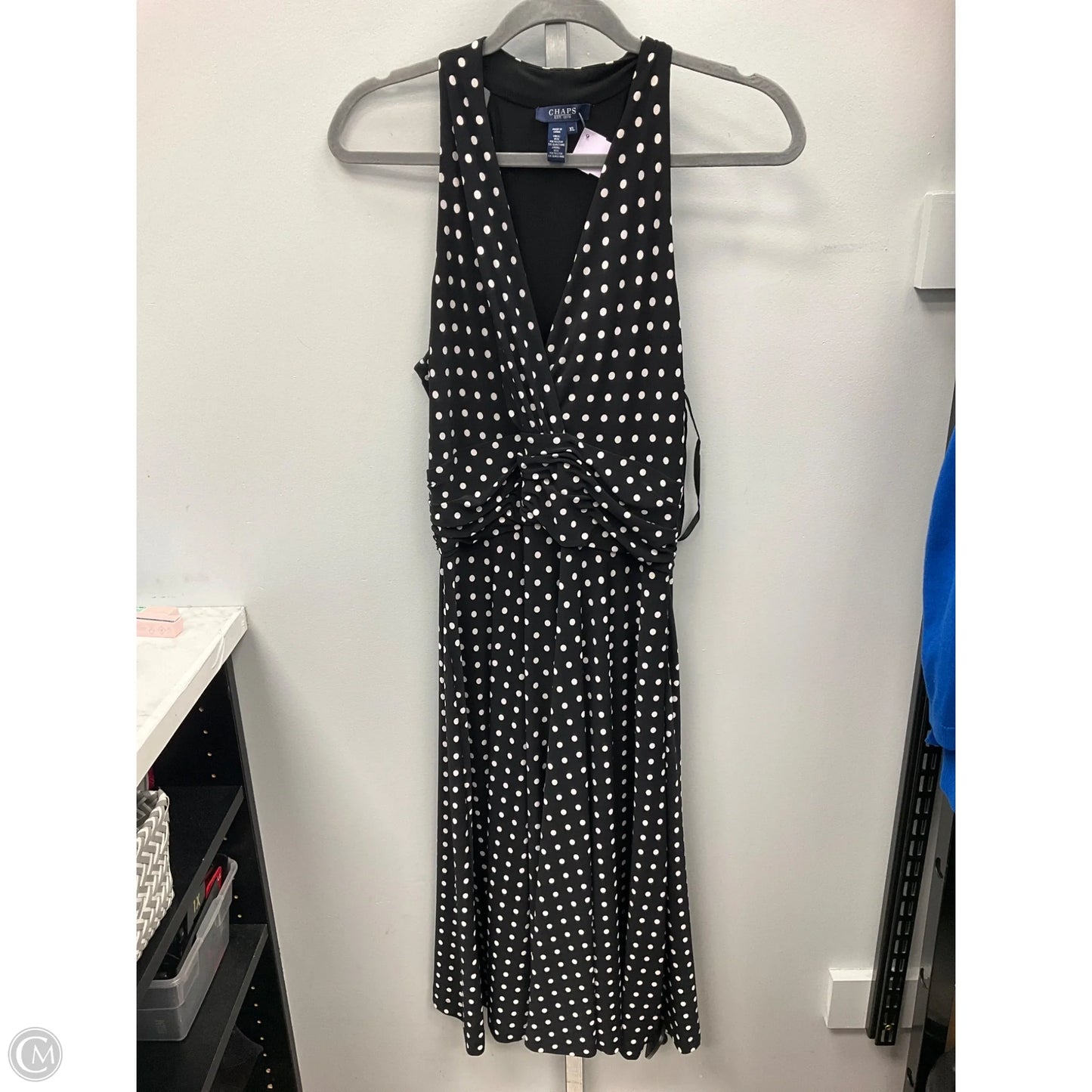 Dress Casual Short By Chaps In Polkadot Pattern, Size: Xl