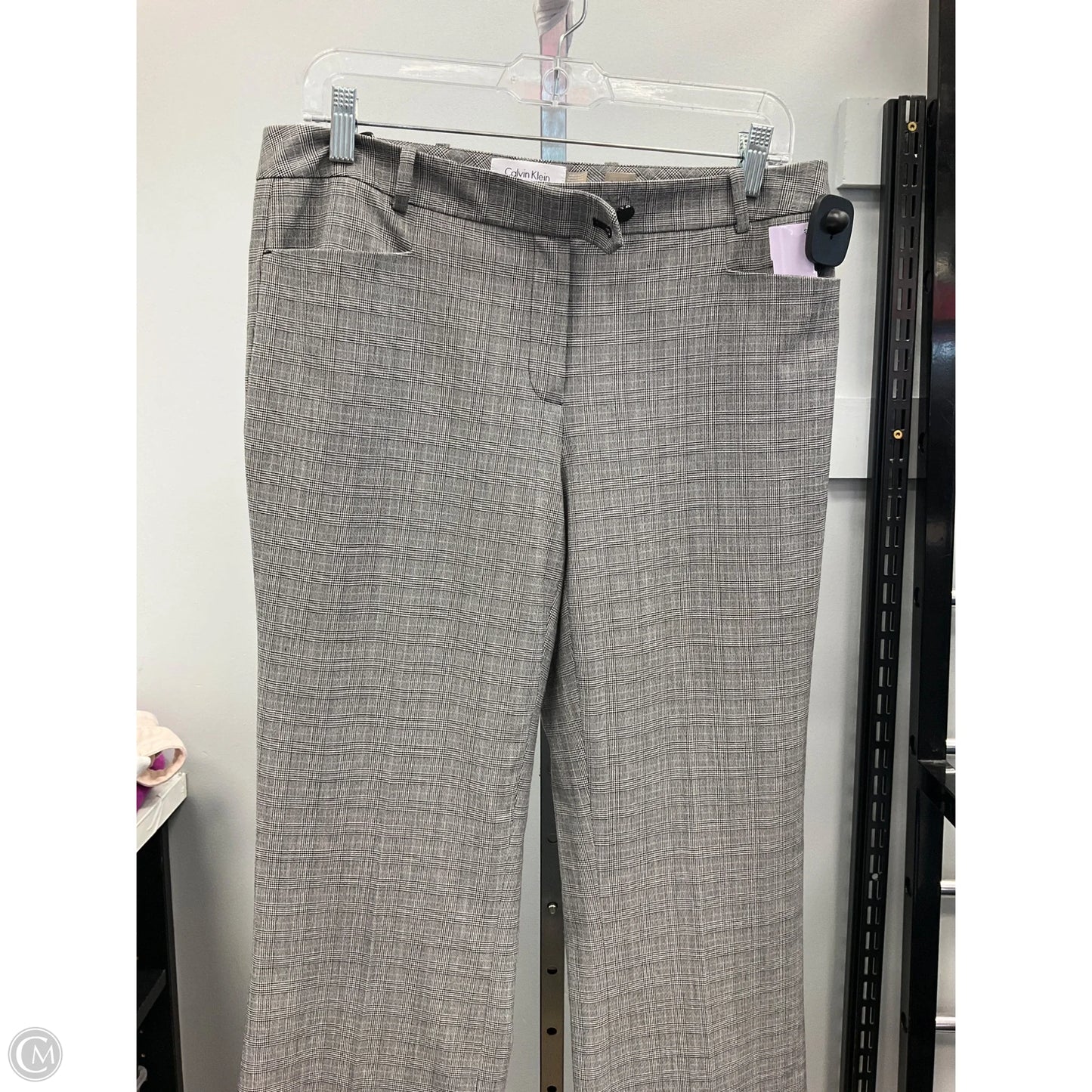 Pants Dress By Calvin Klein In Plaid Pattern, Size: 6
