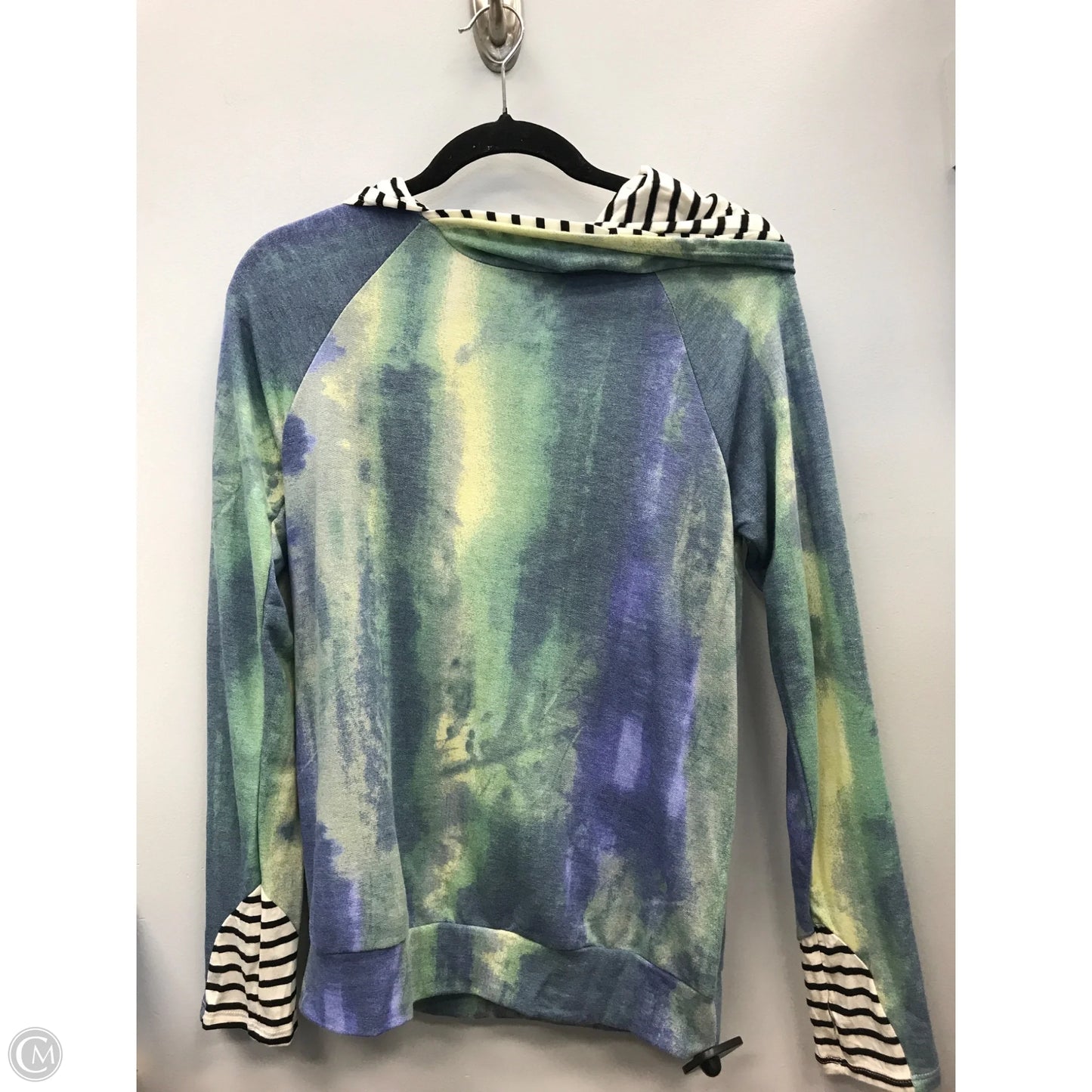 Top Long Sleeve By Cmc In Green & Purple, Size: S