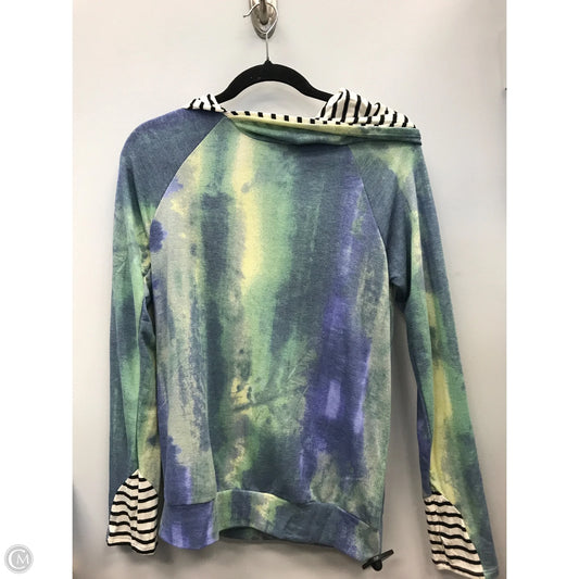 Top Long Sleeve By Cmc In Green & Purple, Size: S