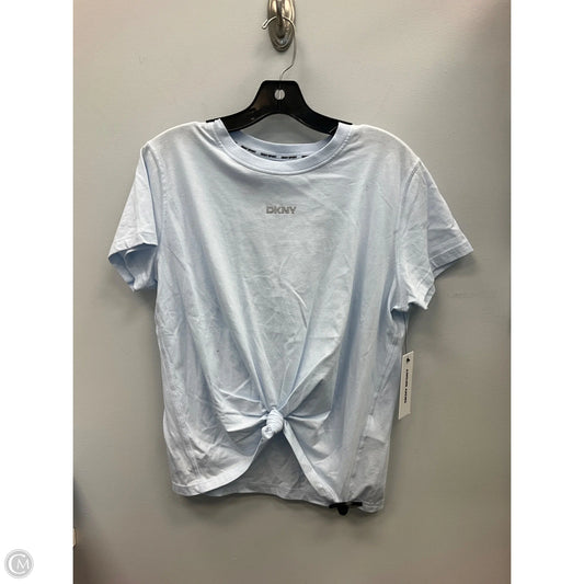 Top Short Sleeve By Dkny In Blue, Size: S