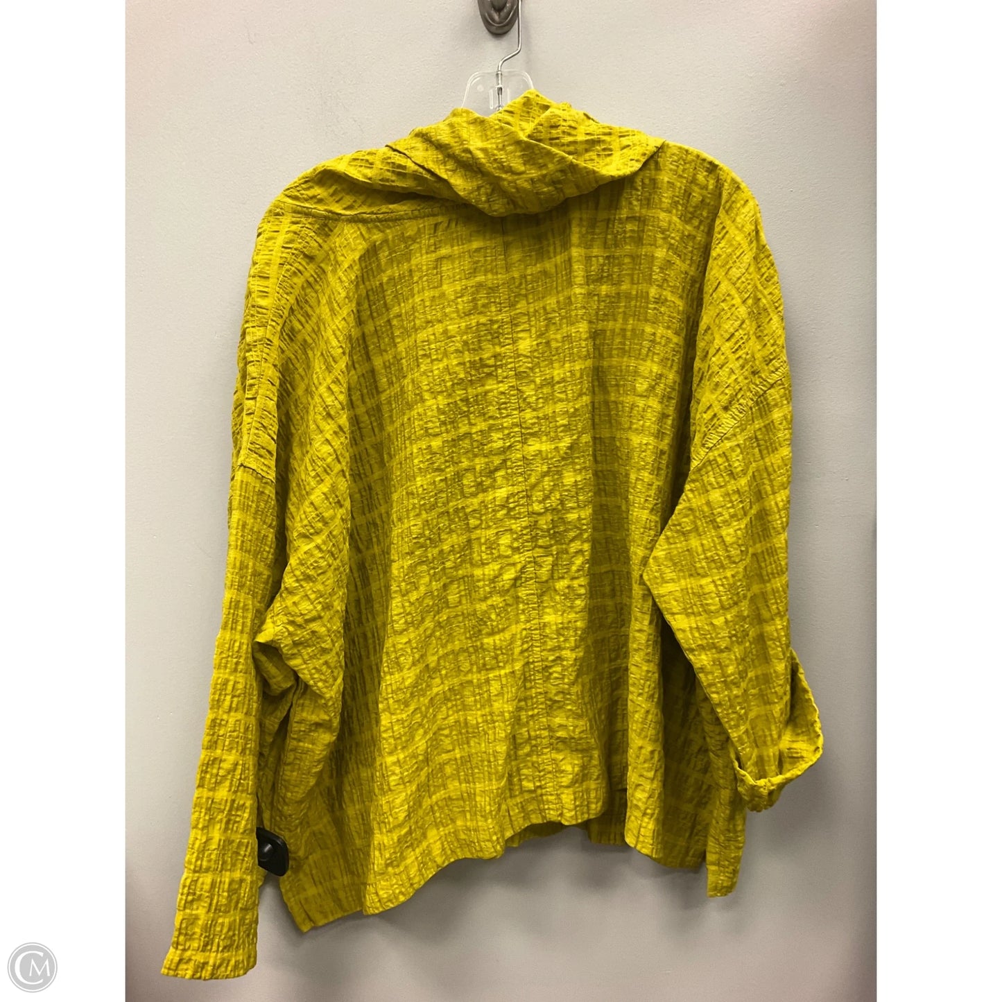 Top Long Sleeve By Cmc In Chartreuse, Size: M