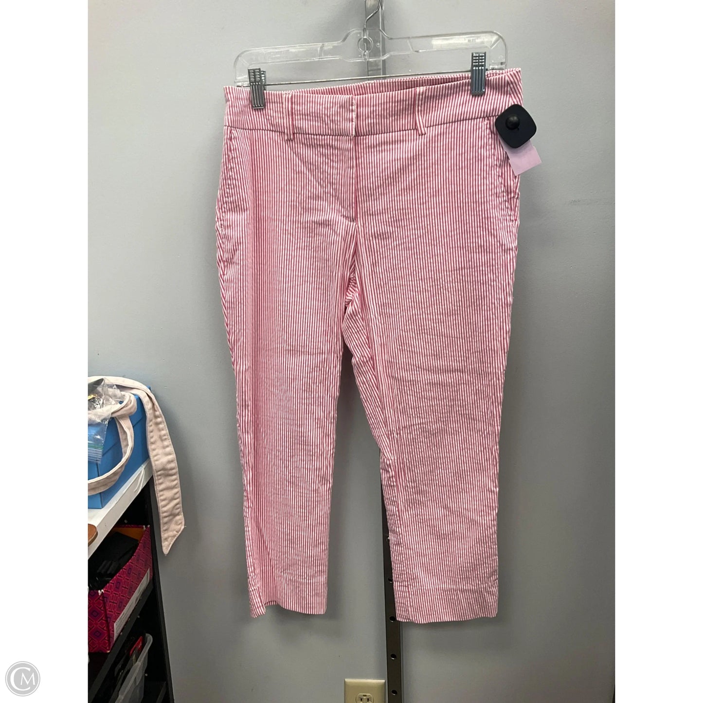 Pants Cropped By Dalia In Striped Pattern, Size: 8