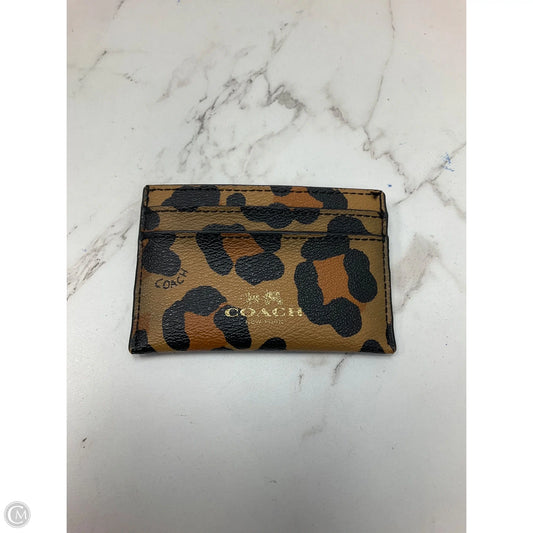 Id/card Holder Designer By Coach, Size: Small
