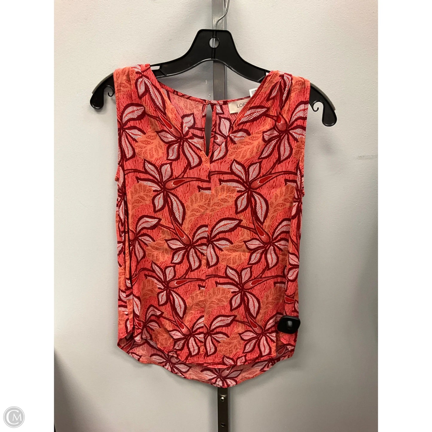 Top Sleeveless By Loft In Floral Print, Size: Xs