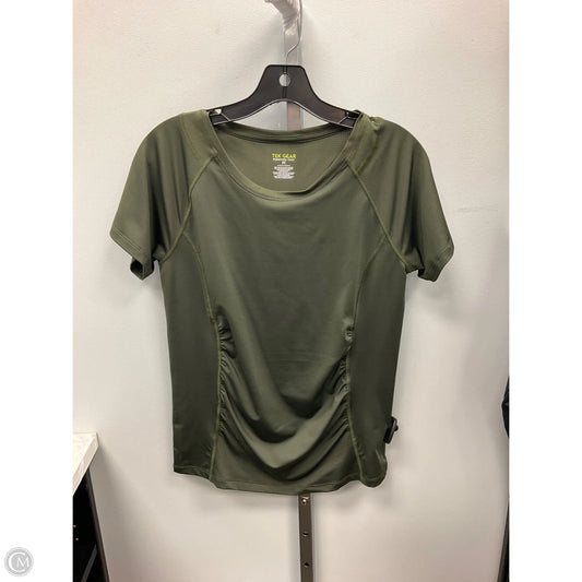 Athletic Top Short Sleeve By Tek Gear In Green, Size: M