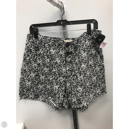 Shorts By Loft In Black & White, Size: 14