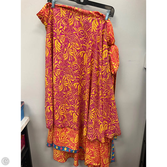 Skirt Maxi By Clothes Mentor In Orange & Pink, Size: M