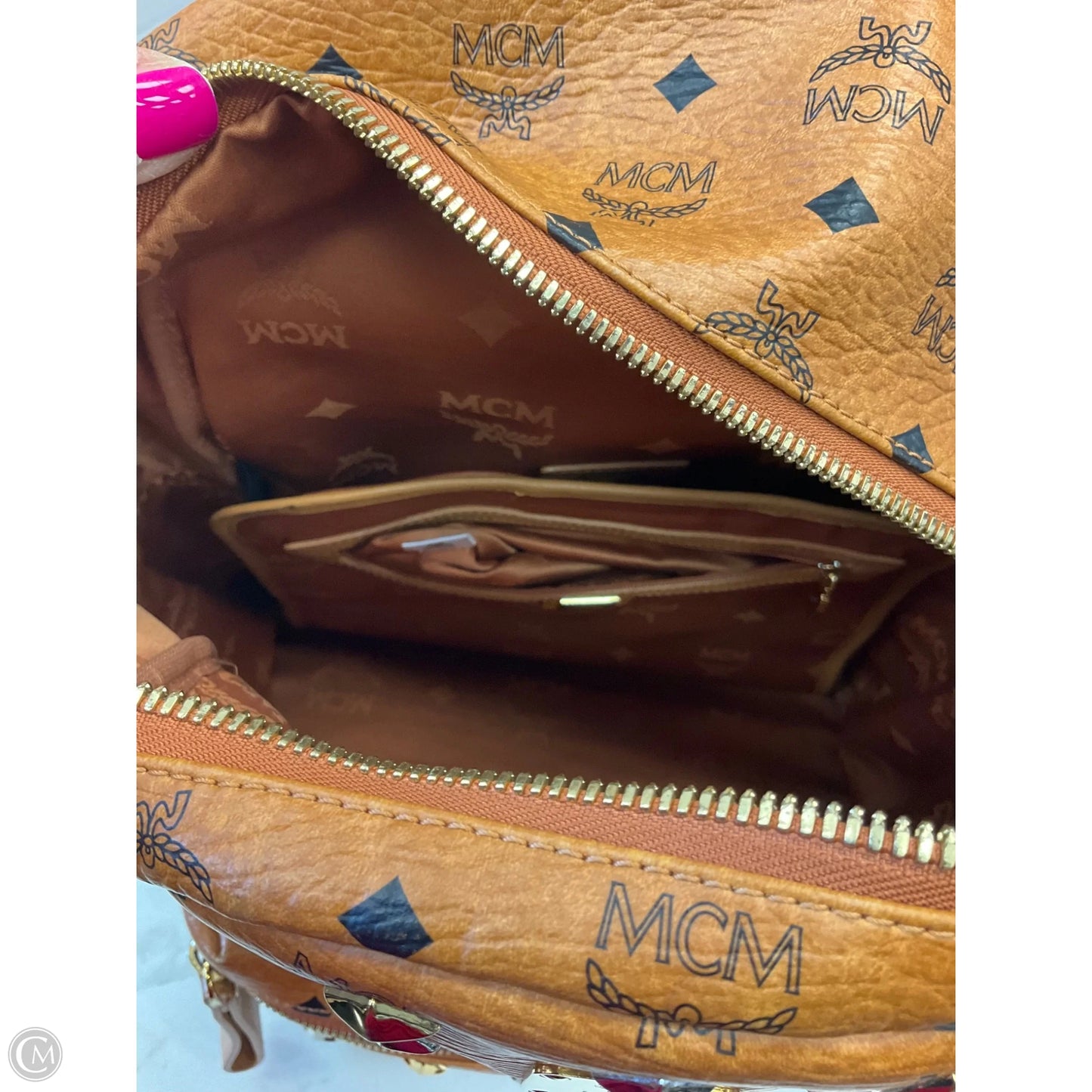 Backpack Luxury Designer By Mcm, Size: Large