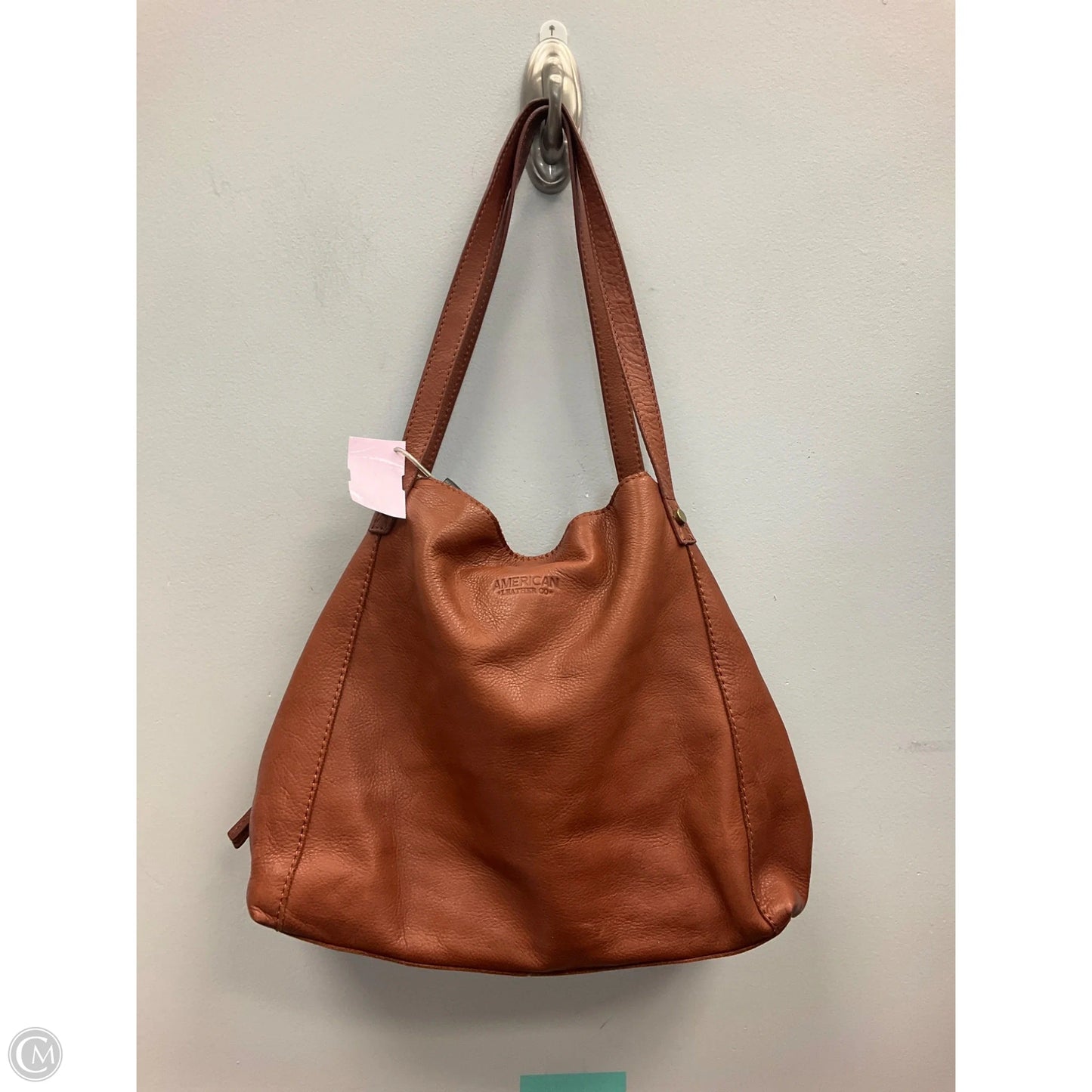Handbag Leather By Cmc, Size: Medium