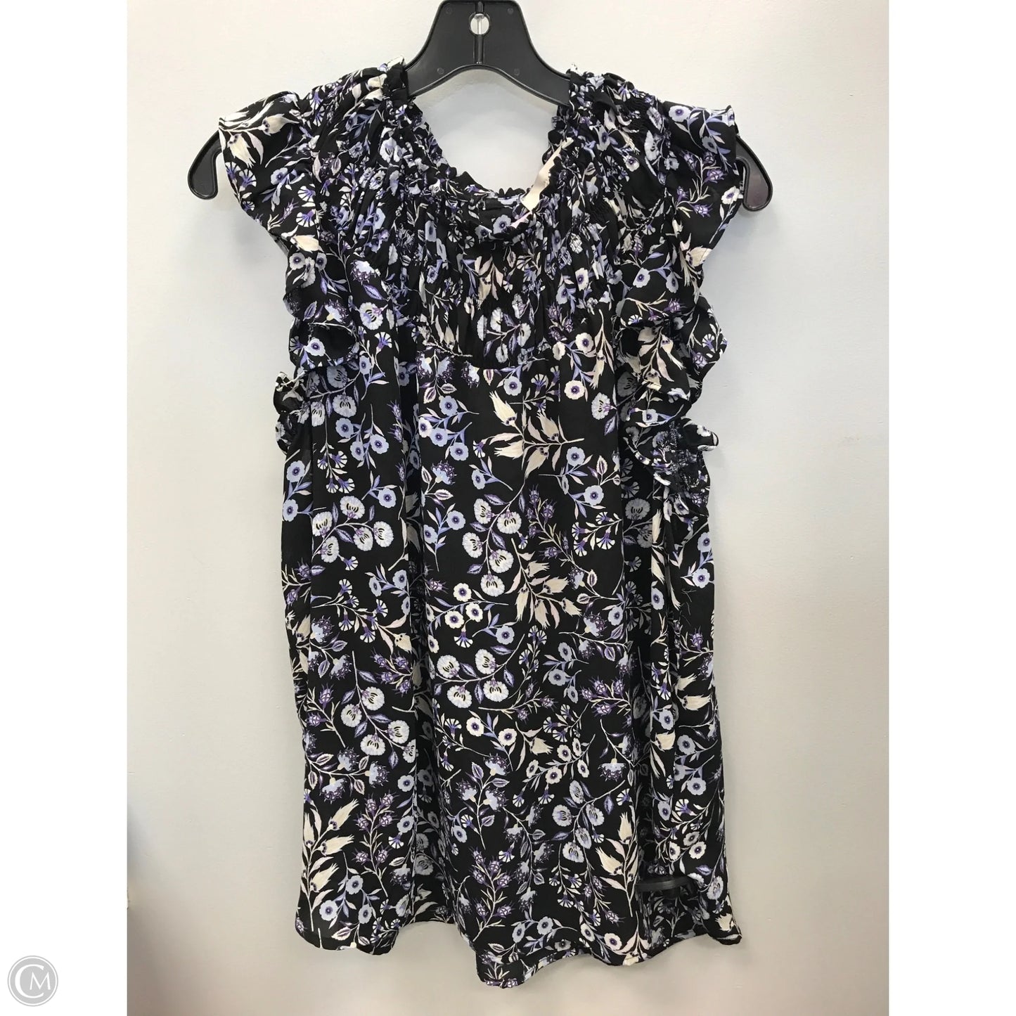 Top Sleeveless By Loft In Floral Print, Size: Xl
