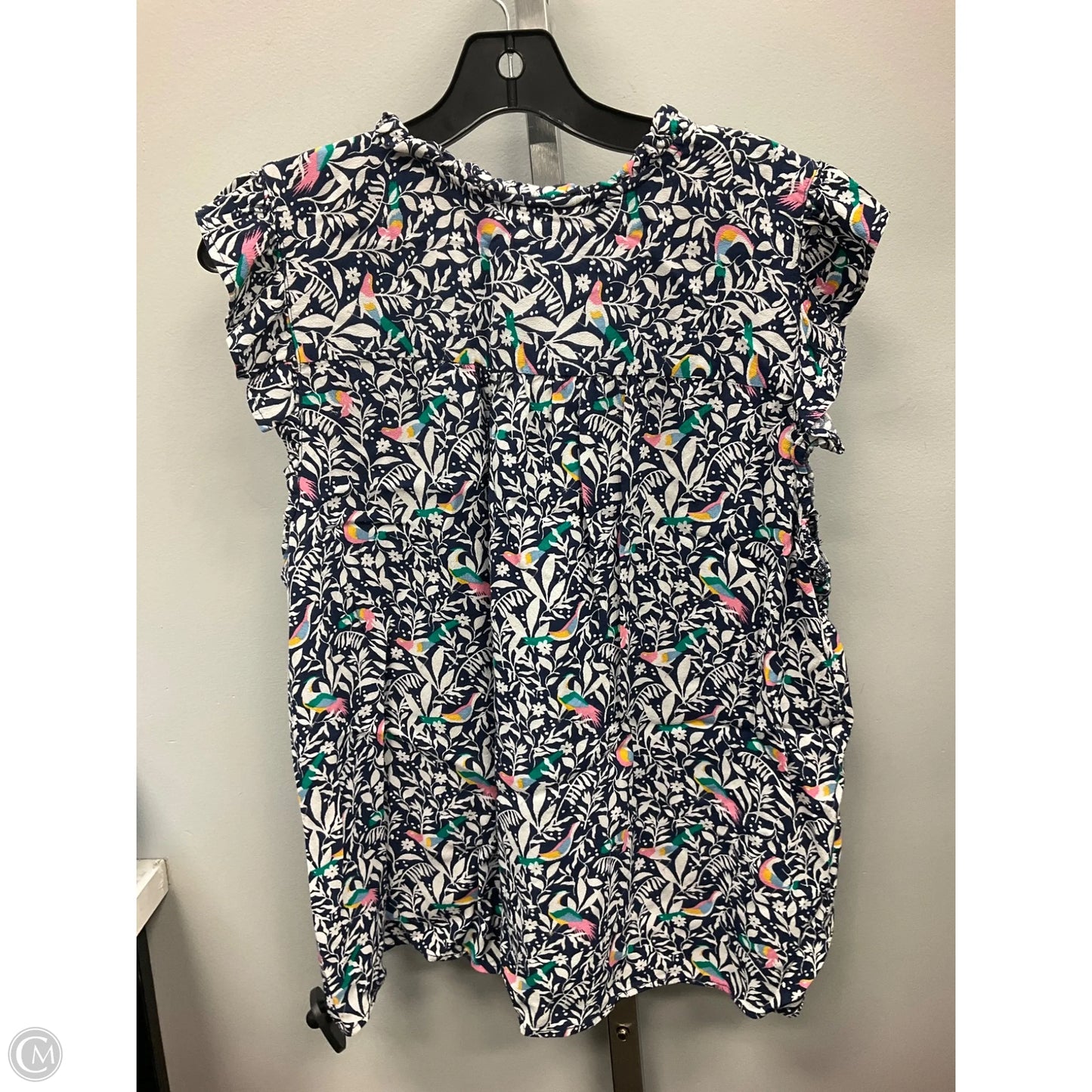 Top Sleeveless By Loft In Floral Print, Size: Xl