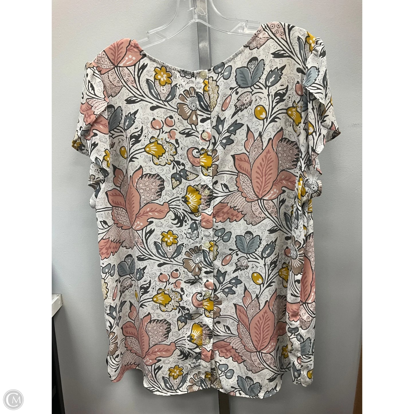 Top Sleeveless By Loft In Floral Print, Size: Xl