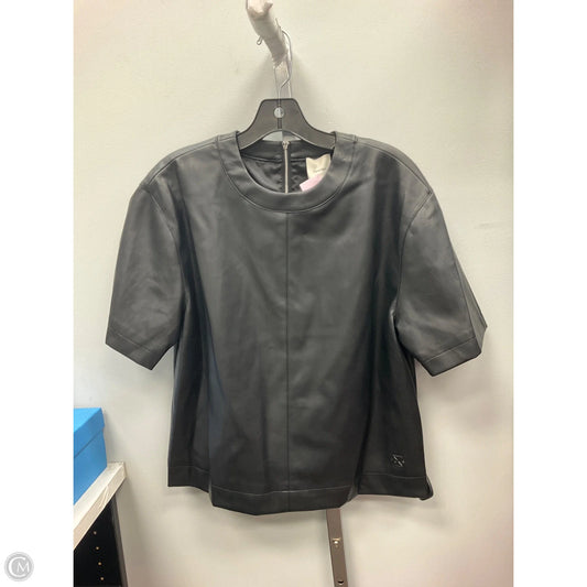Top Short Sleeve By Calvin Klein In Black, Size: S