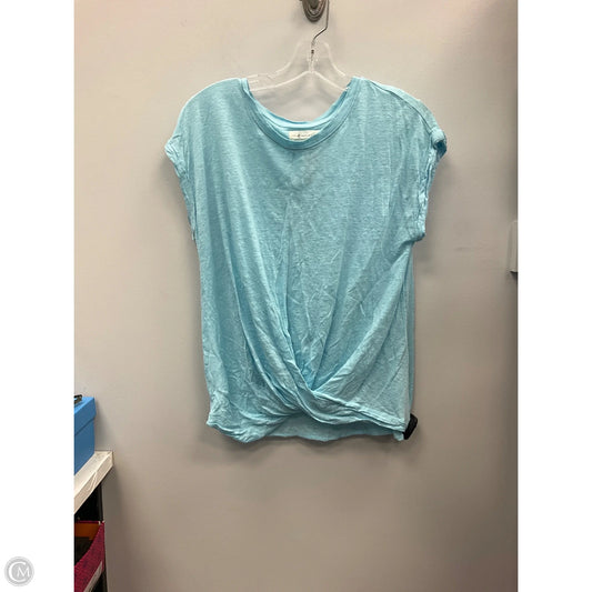Top Short Sleeve By Loft In Blue, Size: M
