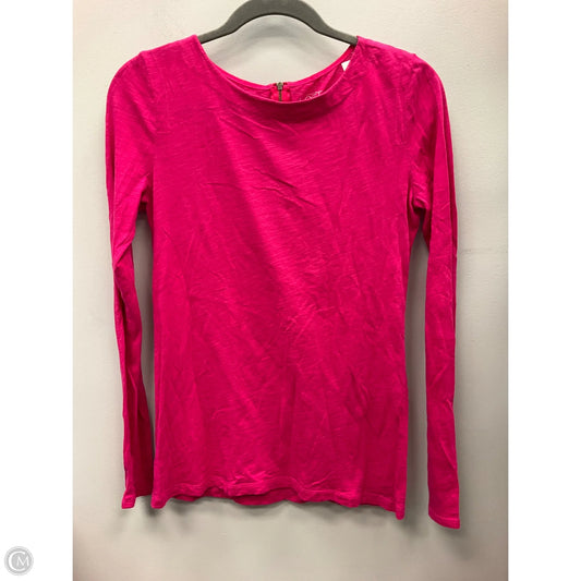 Top Long Sleeve By Loft In Pink, Size: Xs