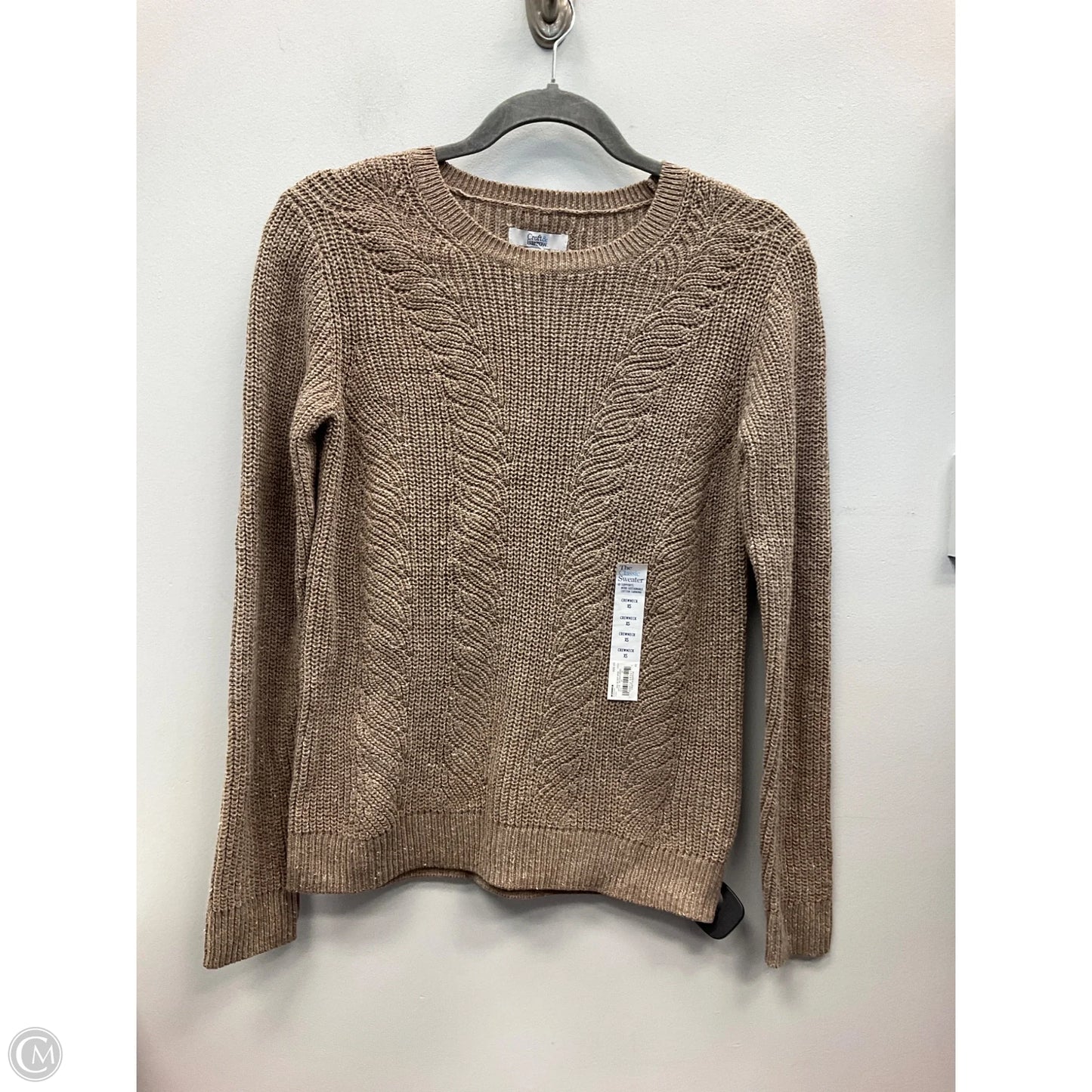 Sweater By Croft And Barrow In Brown, Size: Xs