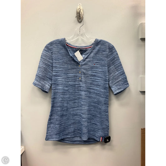 Top Short Sleeve By Tommy Hilfiger In Blue, Size: M