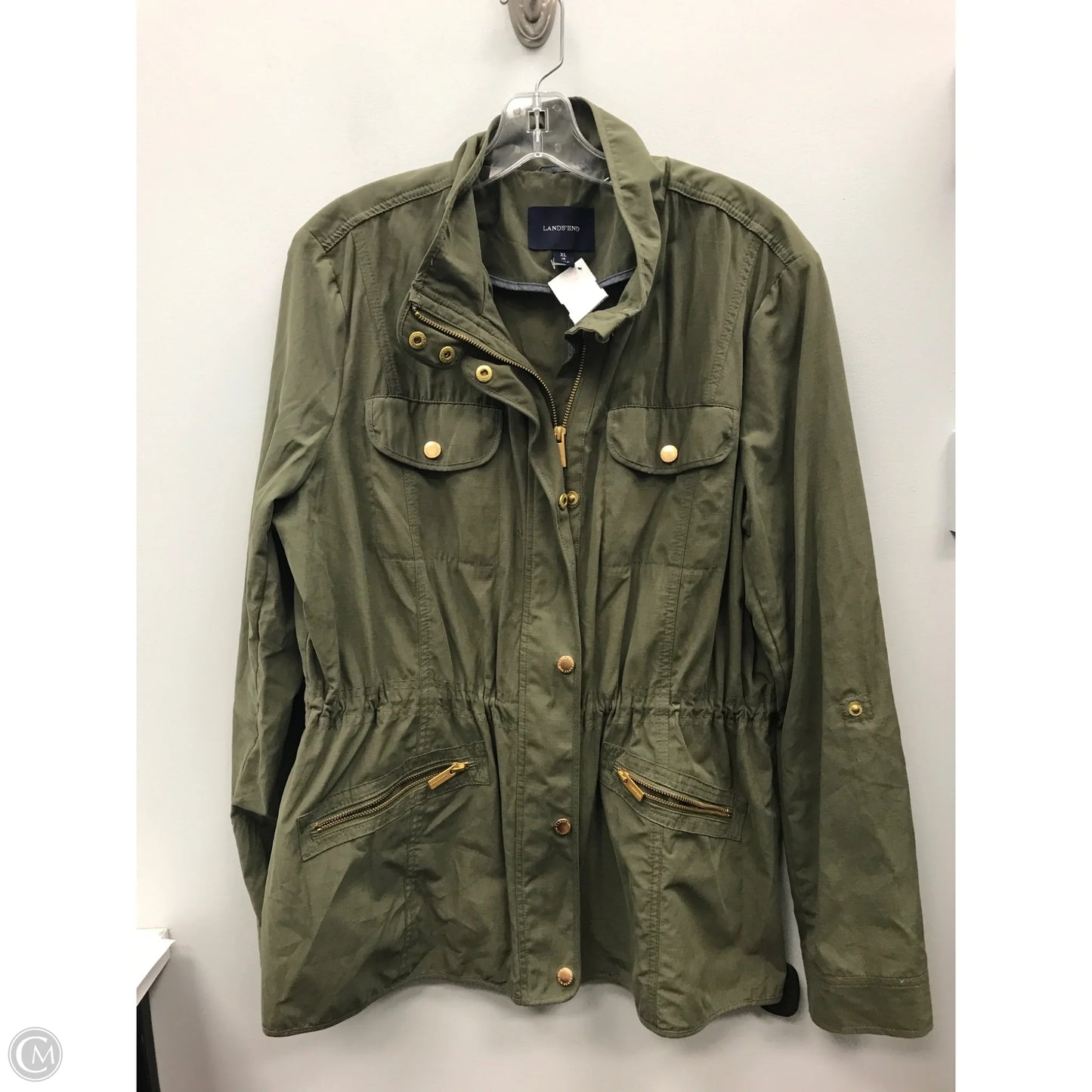 Jacket Other By Lands End In Green, Size: Xl