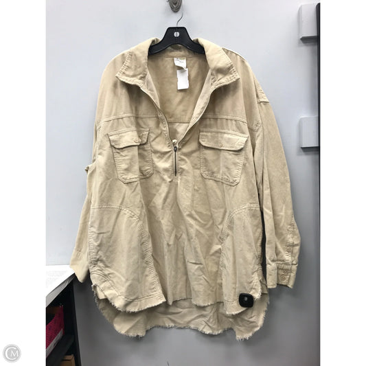 Top Long Sleeve By Offline In Beige, Size: Xl