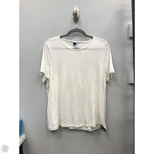 Top Short Sleeve By Old Navy In Ivory, Size: M