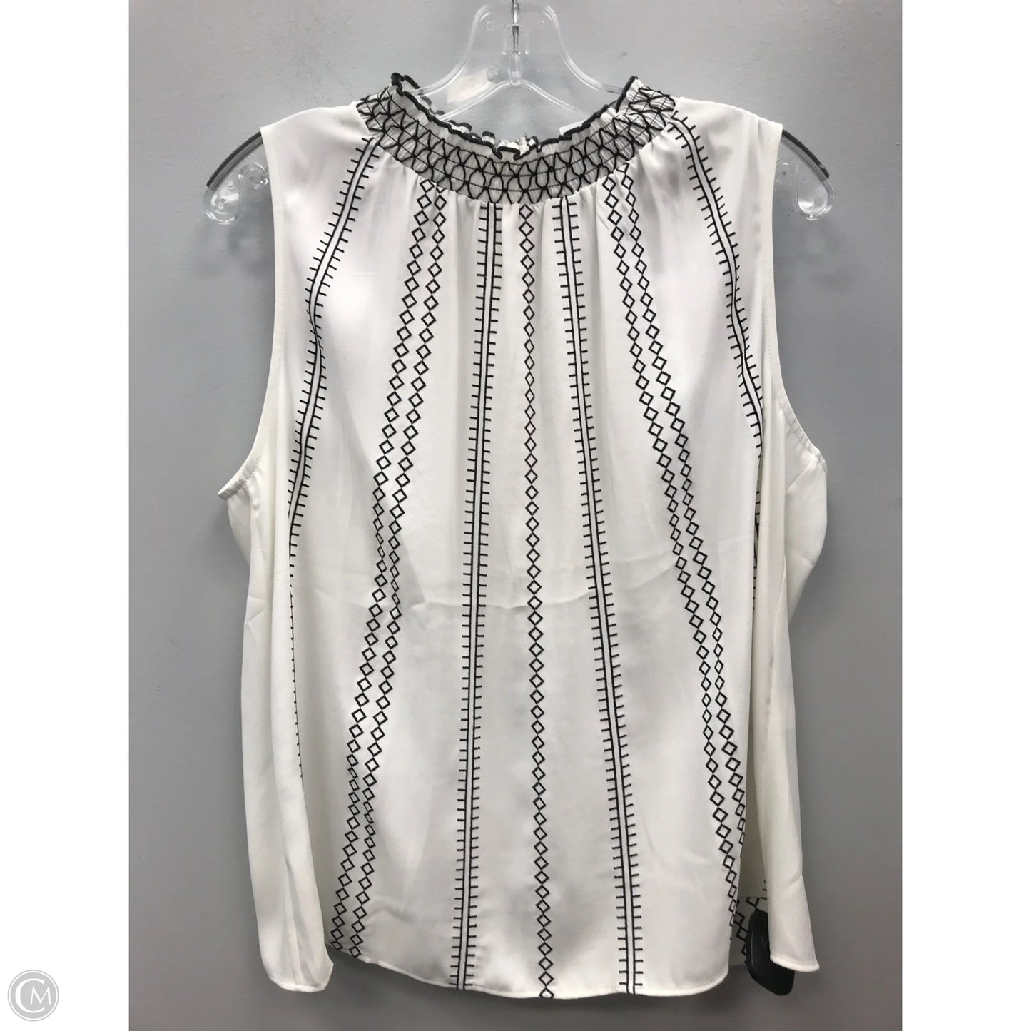 Top Sleeveless By White House Black Market In Black & White, Size: 12