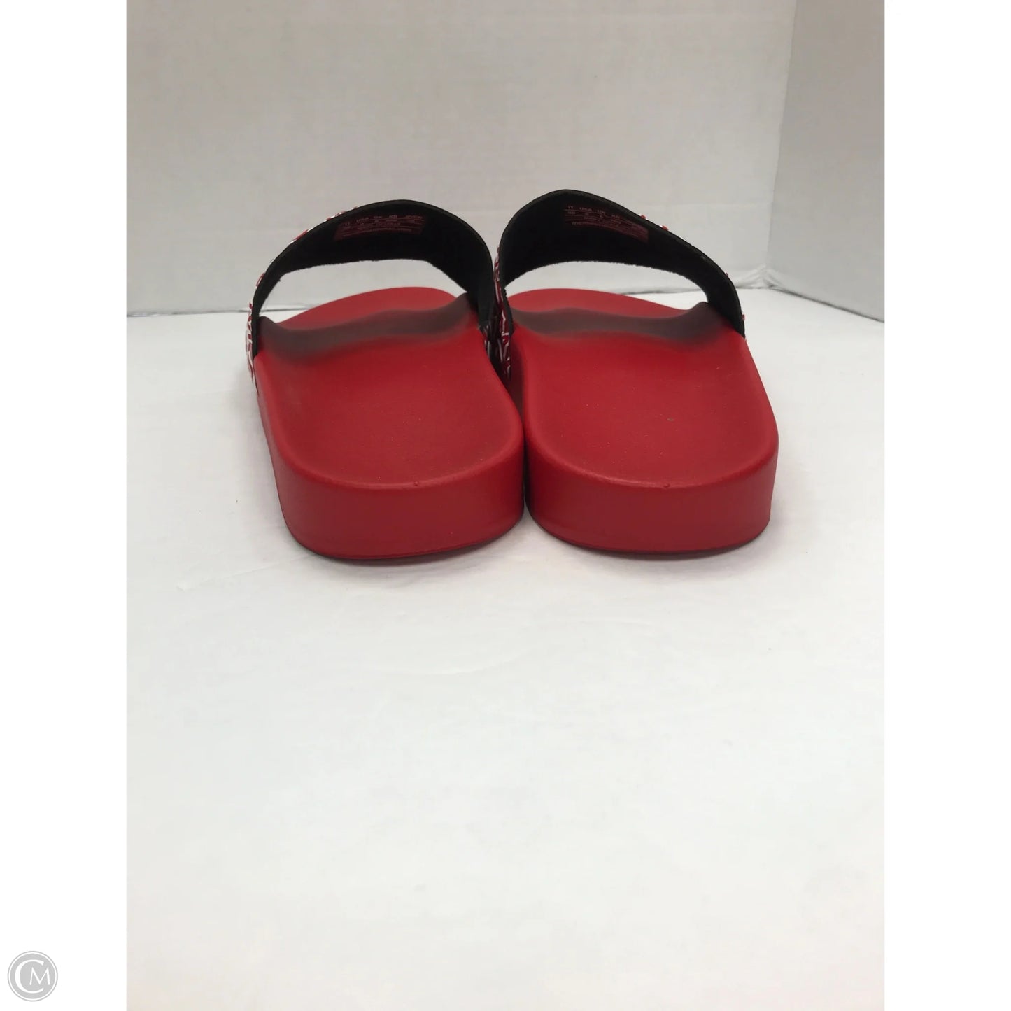 Sandals Luxury Designer By Mcm In Red, Size: 9