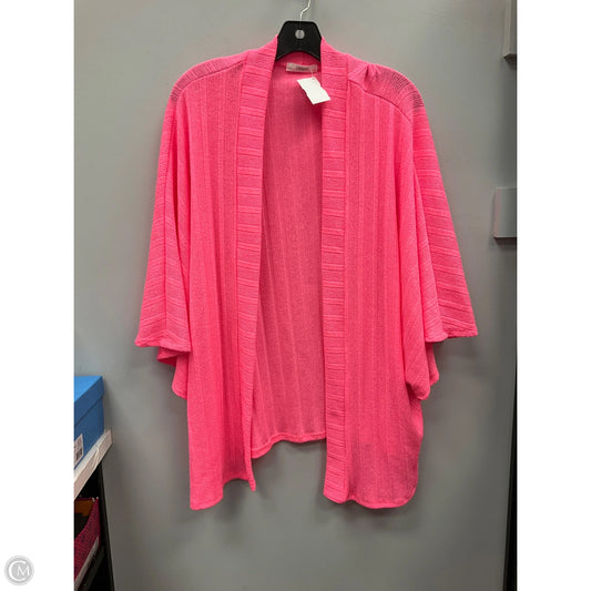 Sweater Cardigan By Cherish In Pink, Size: Osfm