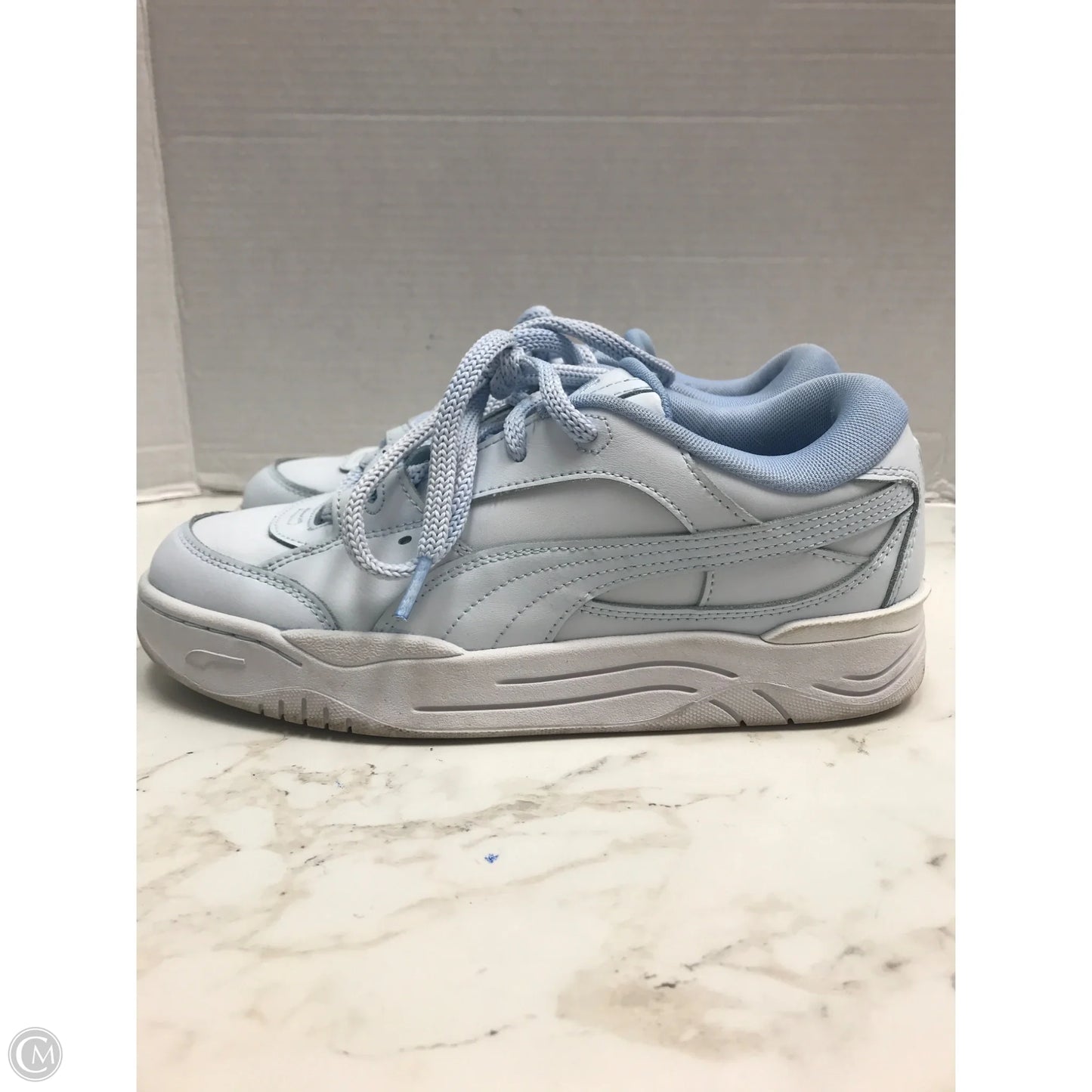 Shoes Sneakers By Puma In Blue, Size: 10