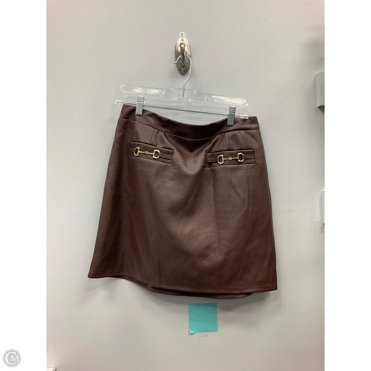 Skirt Mini & Short By 7 For All Mankind In Brown, Size: L