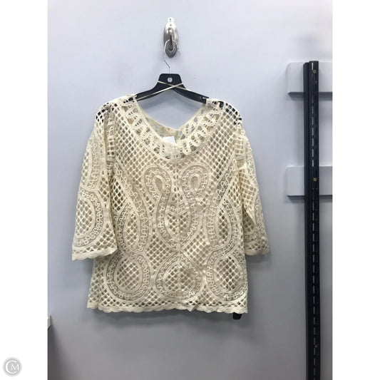 Top 2pc 3/4 Sleeve By Adiva In Animal Print, Size: L