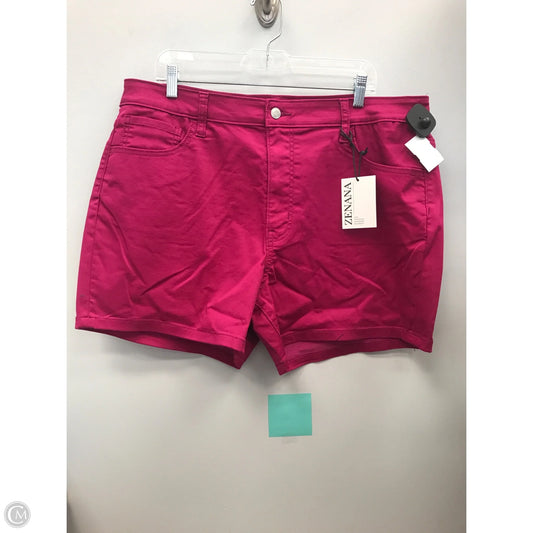Shorts By Zenana In Pink, Size: 2x