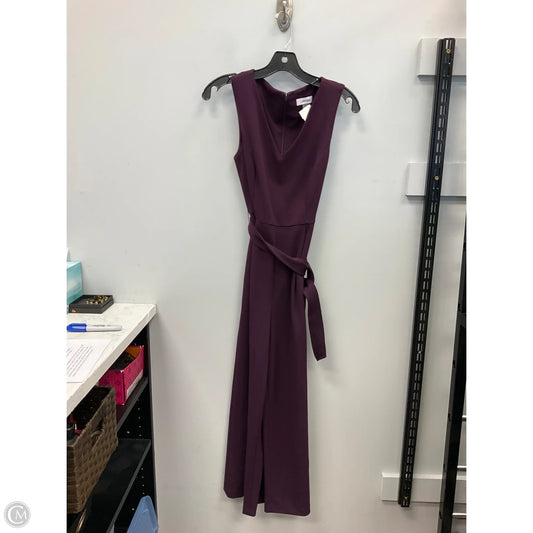 Jumpsuit By Calvin Klein In Purple, Size: 4