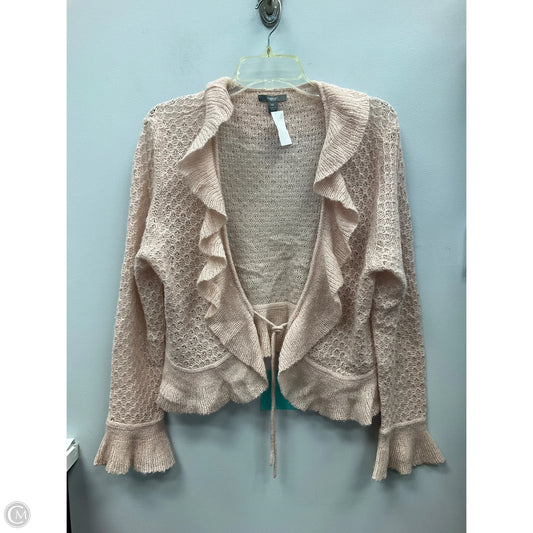 Sweater Cardigan By Apt 9 In Peach, Size: Xl
