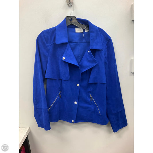 Jacket Other By Chicos In Blue, Size: L