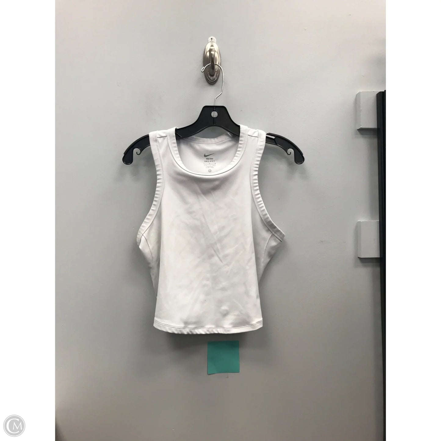Athletic Tank Top By Nike Apparel In White, Size: L