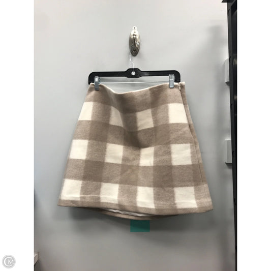 Skirt Mini & Short By Loft In Checkered Pattern, Size: 12