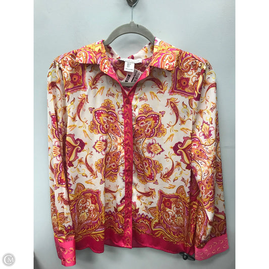 Blouse Long Sleeve By Rachel Zoe In Multi-colored, Size: S