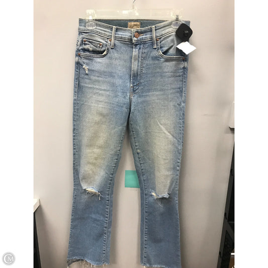 Jeans Flared By Mother In Blue Denim, Size: 4