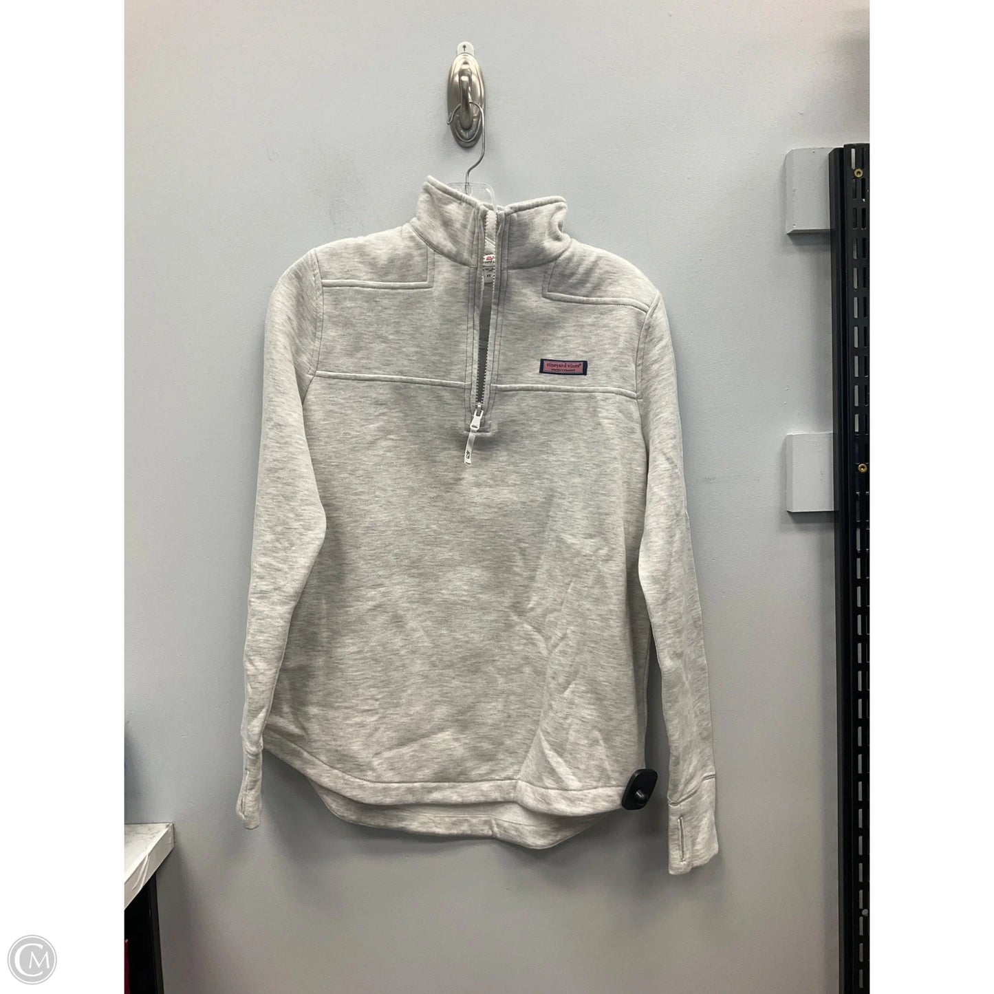 Sweatshirt Collar By Vineyard Vines In Grey, Size: Xs