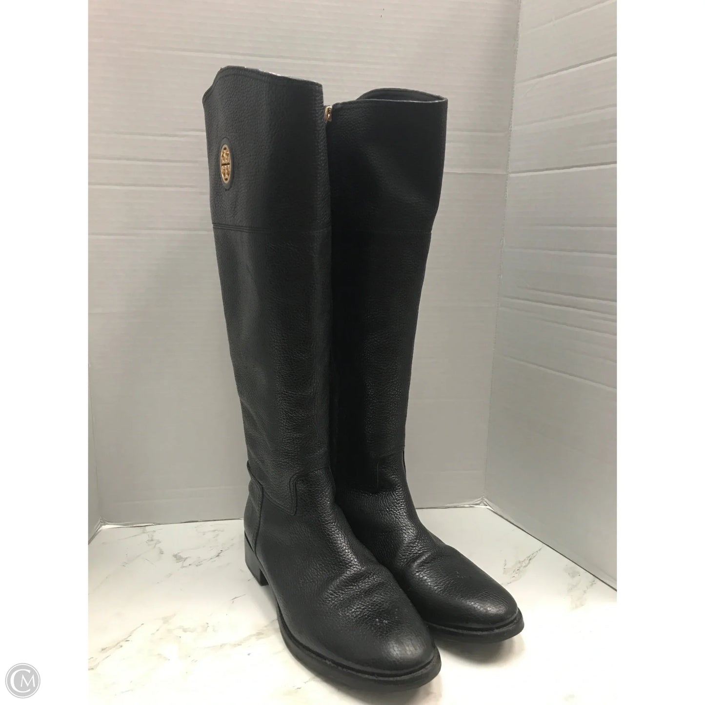 Boots Designer By Tory Burch In Black, Size: 10