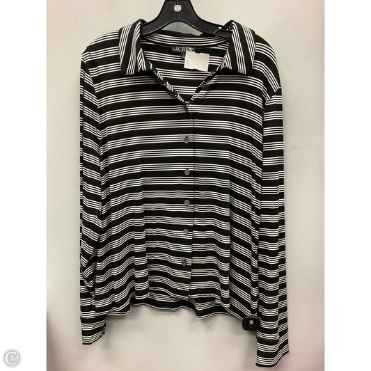 Top Long Sleeve By J. Crew In Striped Pattern, Size: 2x