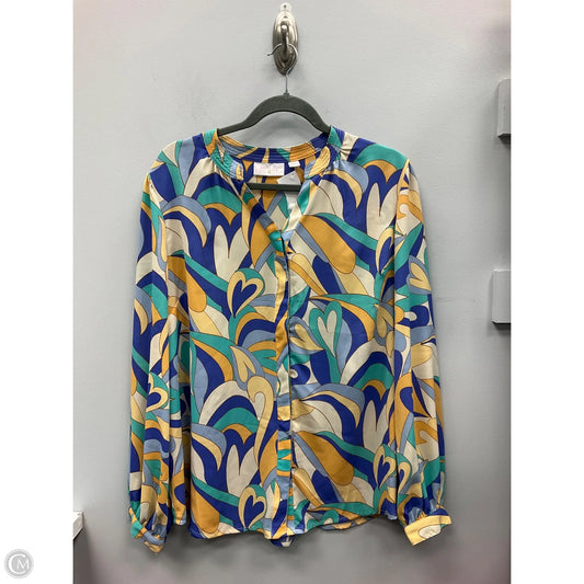 Top Long Sleeve By Belle By Kim Gravel In Multi-colored, Size: L
