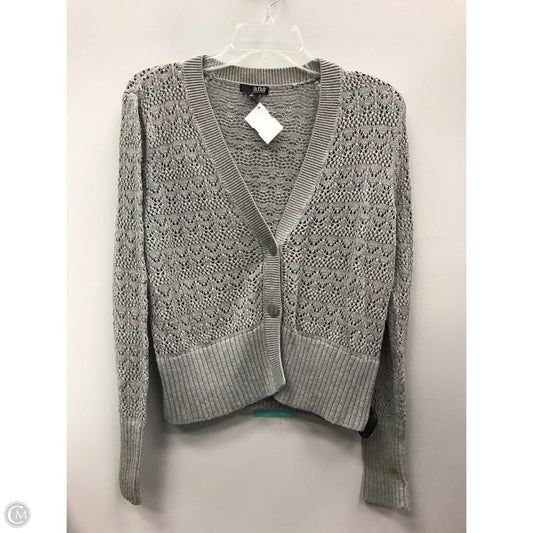 Sweater Cardigan By Ana In Grey, Size: Xl