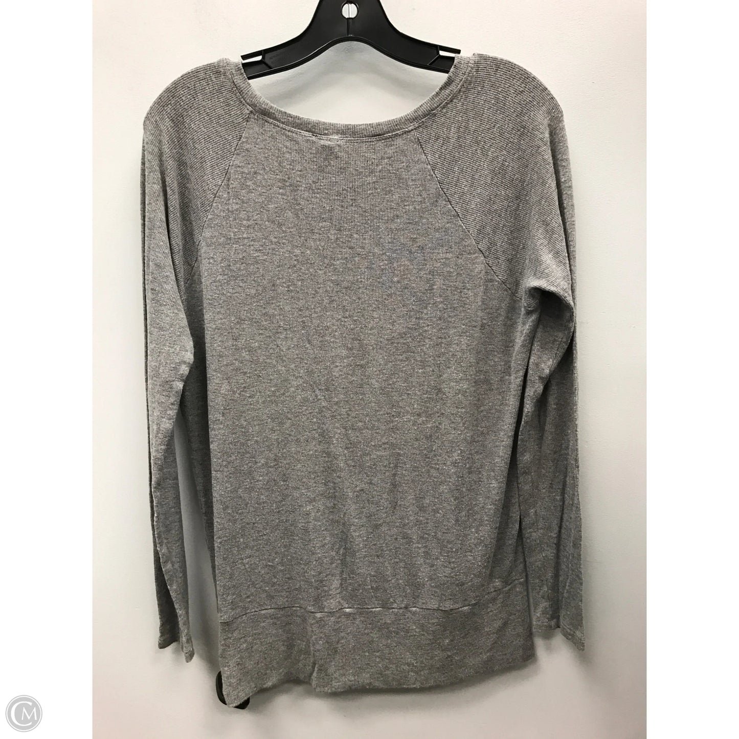 Top Long Sleeve By Cable And Gauge In Grey, Size: S